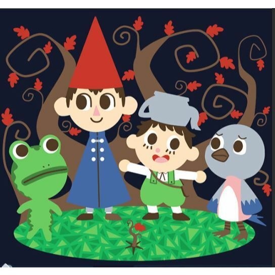 Over The Crossing Wall  Over The Garden Wall Meets Animal Crossing Unisex New
